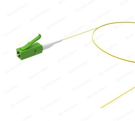 LC APC SM 피그테일 광섬유 0.9mm LSZH 1M - LC APC SM 피그테일 광섬유 코드.