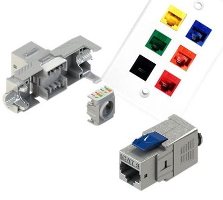 키스톤 잭 - CRXCabling 구리 케이블용 RJ45 8P8C 키스톤 잭