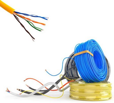 کابل LAN داده - سیم‌کشی کابل اترنت.
