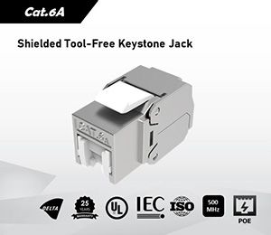 پورت کیستون RJ45 Cat.6A بدون نیاز به ابزار